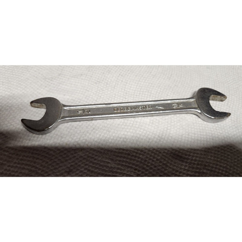 Vintage Globemaster 9/16" x 1/2" Combination Open End Wrench Made In India